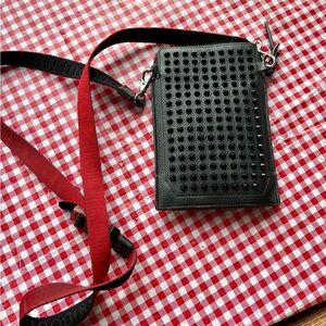 Christian Louboutin Black and Red Crossbody Bag